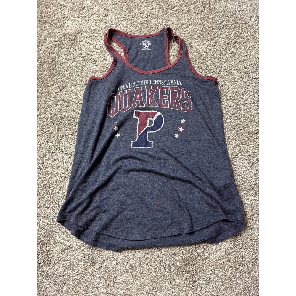 Rivalry Threads UPenn Quakers Racerback Tank Top Navy Blue Small